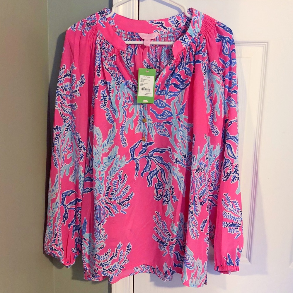 NWT Lilly Pulitzer Capri Pink Samba Elsa XL